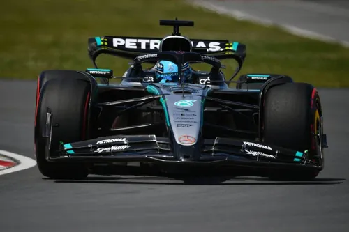 George Russell during qualifying&nbsp;