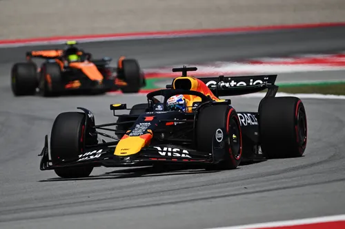 Verstappen's drop down the grid saw his title chances take a huge hit after Oscar Piastri and Lando Norris took a one-two finish for McLaren in Barcelona