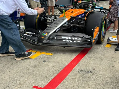 De McLaren in Silverstone