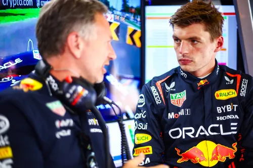 Christian Horner en Max Verstappen