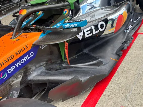 De McLaren in Silverstone