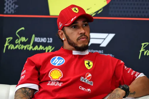 Hamilton FIA persconferentie Spa