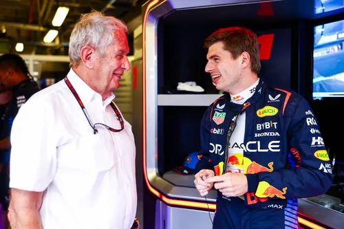 Helmut Marko en Max Verstappen