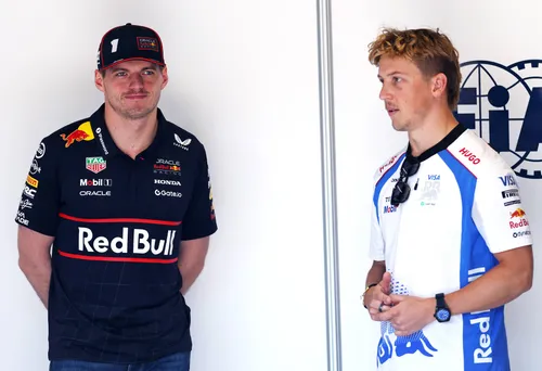 Max Verstappen and Liam Lawson