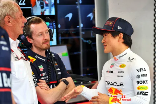 Helmut Marko and Yuki Tsunoda