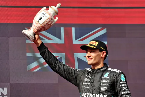 George Russell finished at P3 in Hungary