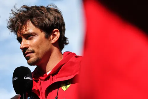 Charles Leclerc tijdens de mediadag in Zandvoort