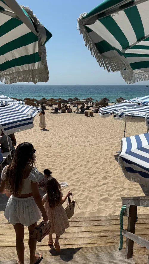 Penelope op het strand