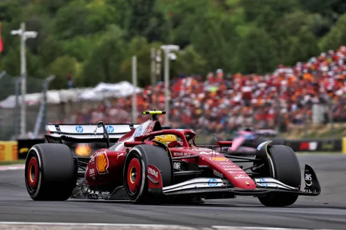 Hamilton during the Hungarian GP