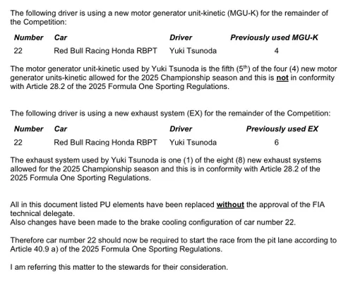 Waarom Tsunoda vanuit de pitstraat zal moeten starten in Hongarije