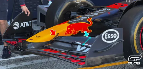 Red Bull's kleine veranderingen aan de voorvleugel van de RB21's&nbsp;