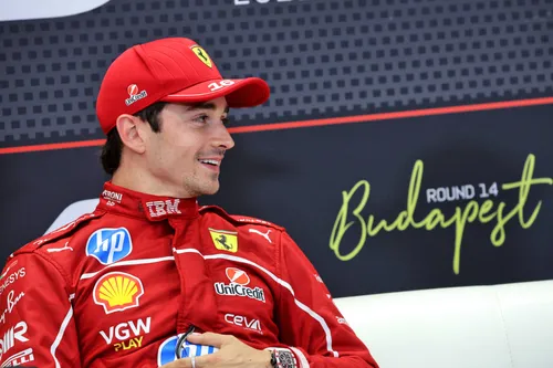 Leclerc post qualifying hungary
