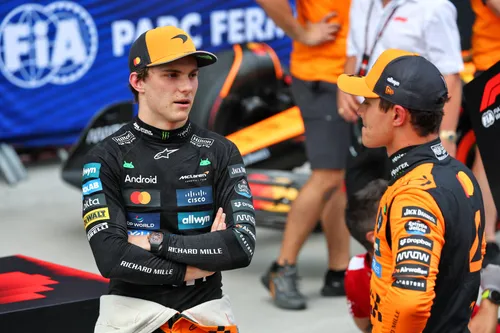 Oscar Piastri and Lando Norris in Hungary