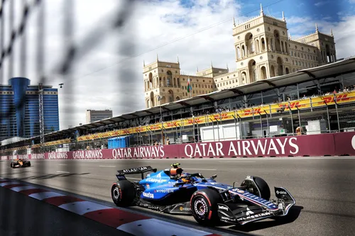 Carlos Sainz in Azerbeidzjan