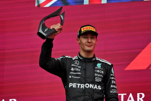 George Russell behaalde de tweede plek in Azerbeidzjan - Foto: RacePictures