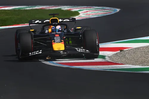 Max Verstappen in RB21 op Monza