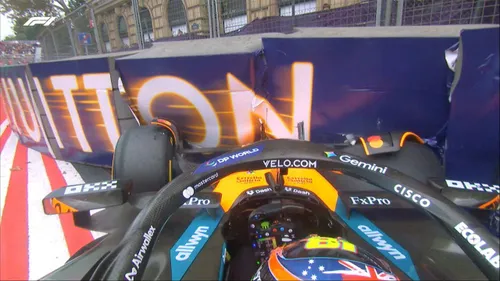 Oscar Piastris Crash in Kurve 5, der sein Aus im Baku-GP besiegelte - Foto: F1TV