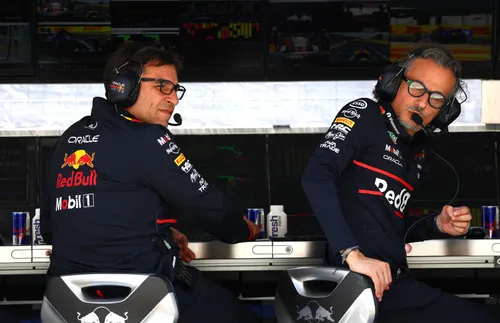 Pierre Waché en Laurent Mekies - Red Bull Contentpool