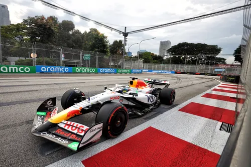 Isack Hadjar driving the Racing Bulls car on Friday &nbsp;- Photo: Race Pictures