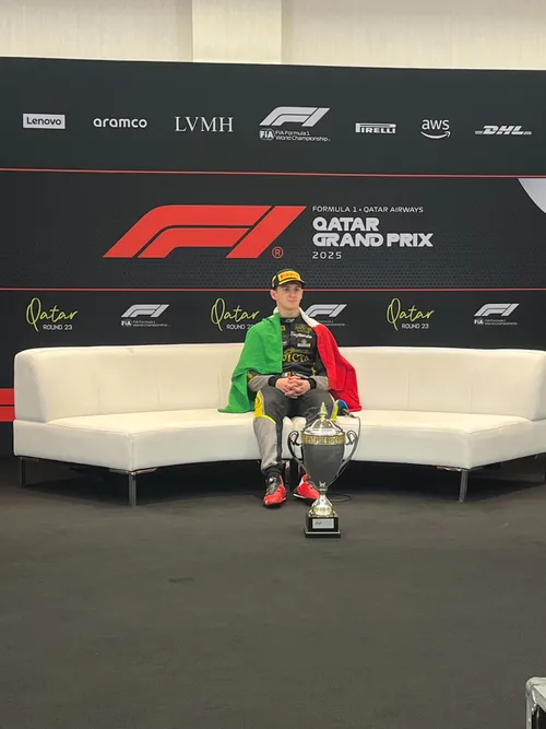 Fornaroli bei der Pressekonferenz des Champions in Katar – Foto: GPblog