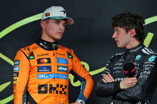 Lando Norris und Kimi Antonelli. Foto: RacePictures