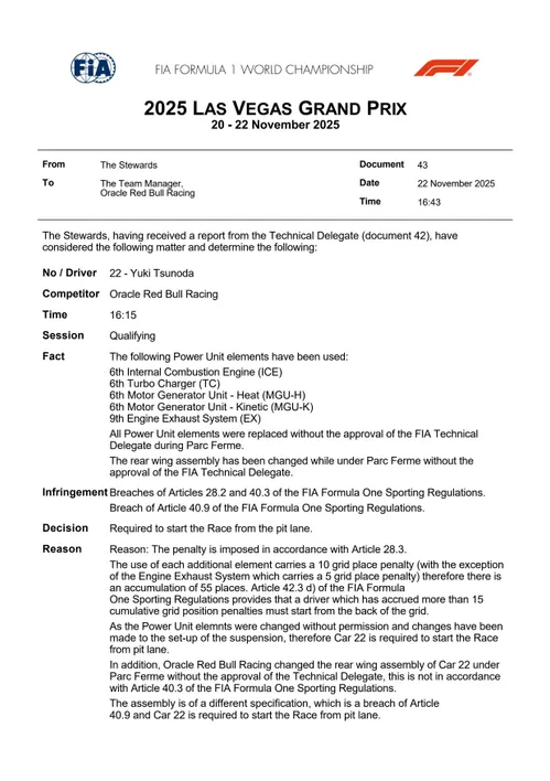 tsunoda-penalty-in-vegas-f1