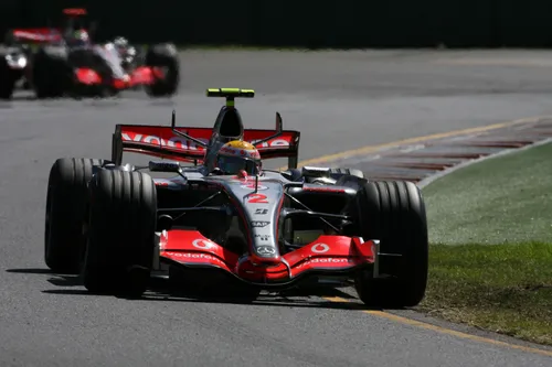 Hamilton bei seinem Debüt in Australien 2007