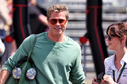 Brad Pitt im F1-Fahrerlager
