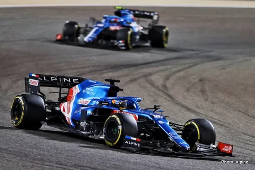 Miniature Alpine A521 D'Alonso 2021 – Spark 1/18 – Bahrain GP F1