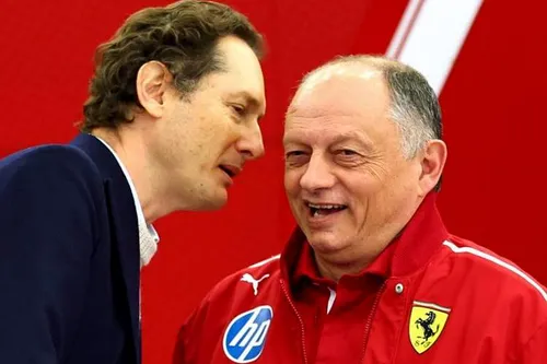 elkann ferrari f1 vasseur hamilton