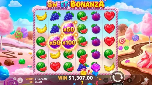 Sweet Bonanza spelinterface met free spins