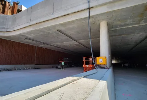 2 dag van de bouw tunnel
