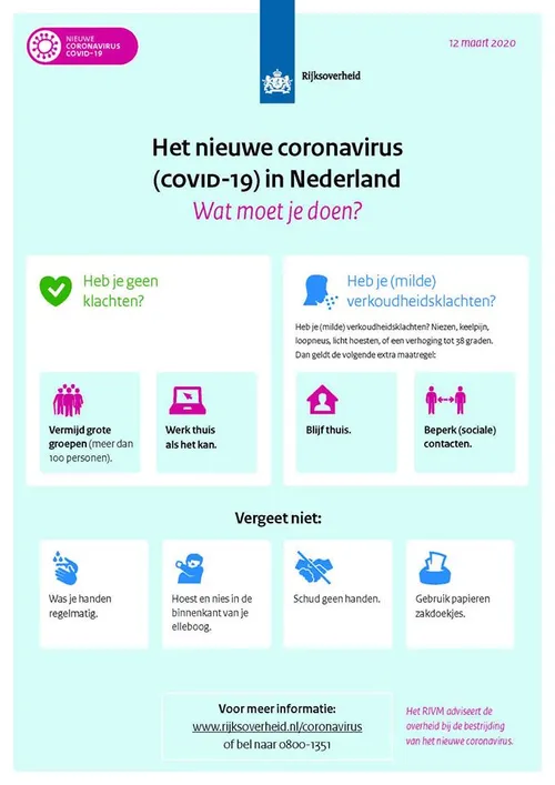 afbeelding corona wat moet je doen c2a9rivm