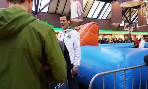 in de rij voor davison