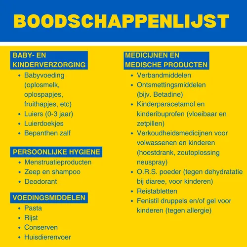 inzamelactie oekraicc88ne boodschappenlijst pvda groningen