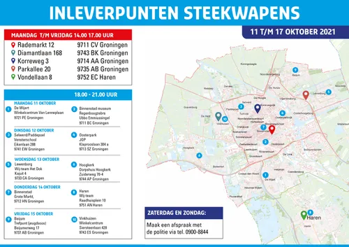 plattegrond inleveren wapens