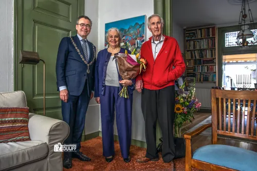 echtpaar en burgemeester