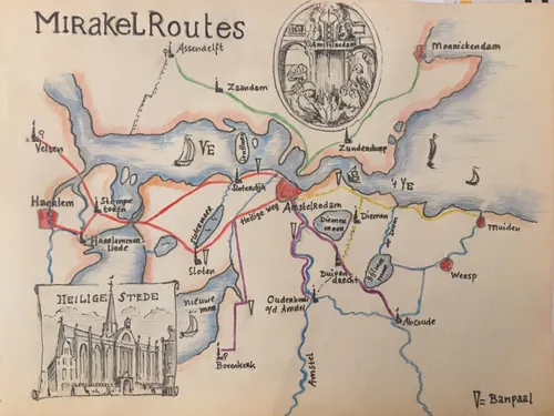 kaart mirakelroutes