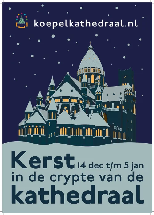 kerstposter koepelkathedraal 2019 poster