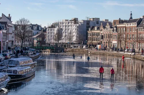 spaarne schaatsen groene brug