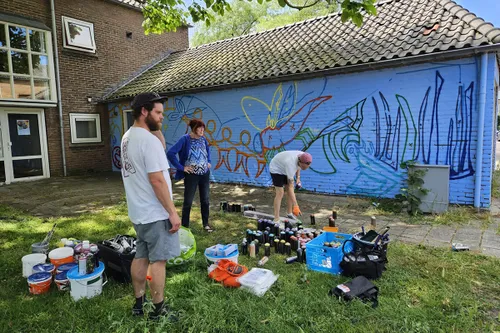 start muurschildering helene swarthstraat kopieren