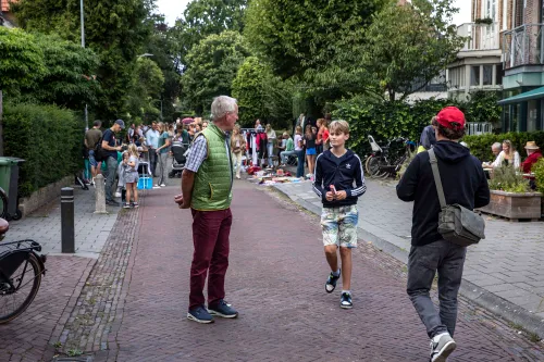straat vrijmarkt