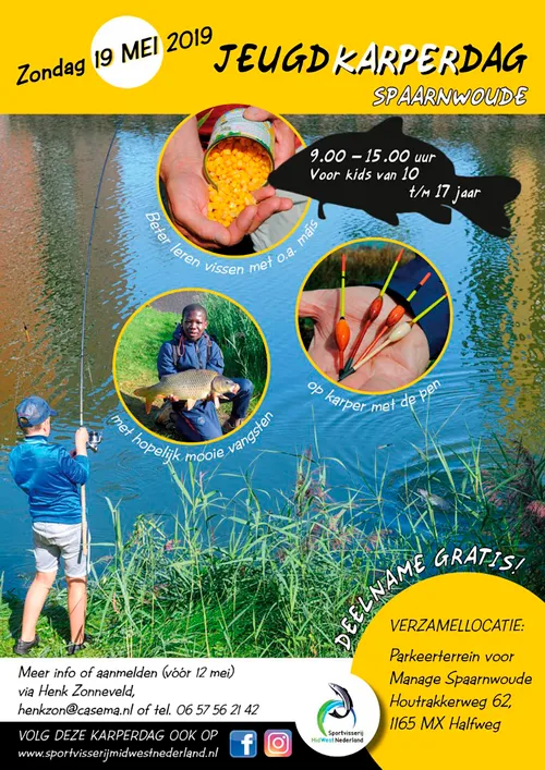 supercoole jeugdkarperdag in spaarnwoude