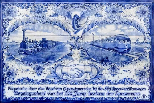tegeltableau 100 jaar spoorwegen haarlem wiki