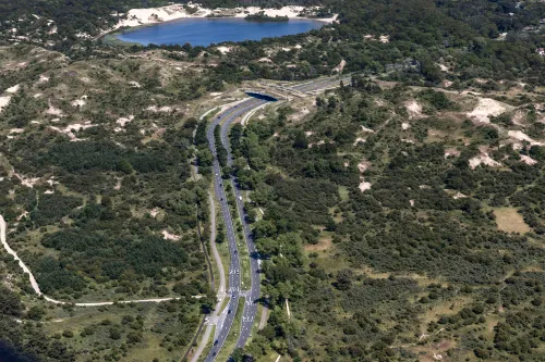 zeeweg natuurbrug luchtf