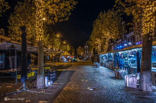 botermarkt markt in opbouw