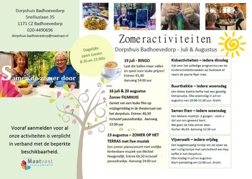 zomerprogramma dorpshuis