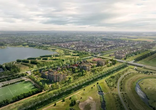 Een indruk van Victoria Gardens in de bestaande omgeving. Bron: Dura Vermeer.
