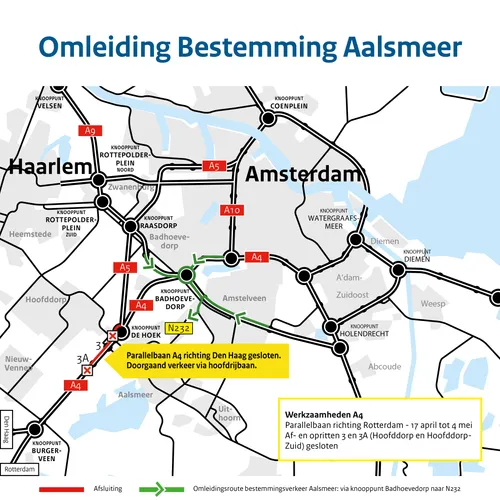 GVO A4 de Hoek omleiding bestemming Aalsmeer (1)