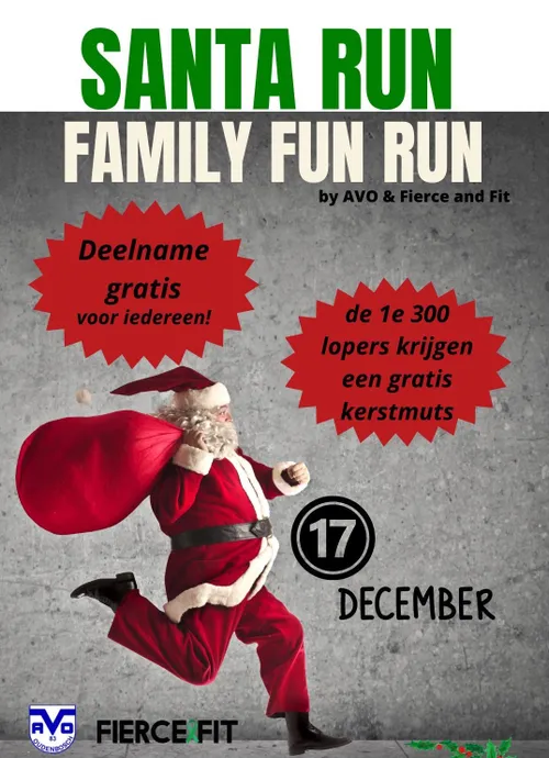 santa run oudenbosch poster 1